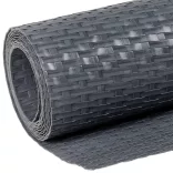 antracitszürke polyrattan erkélyparaván 600x90 cm