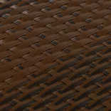 barna és fekete polyrattan erkélyparaván 300x80 cm