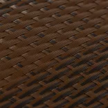 barna és fekete polyrattan erkélyparaván 300x90 cm