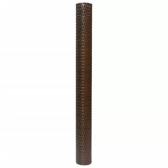 barna és fekete polyrattan erkélyparaván 300x100 cm