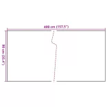 barna és fekete polyrattan erkélyparaván 400x90 cm