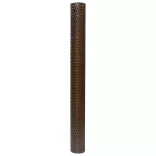 barna és fekete polyrattan erkélyparaván 500x80 cm