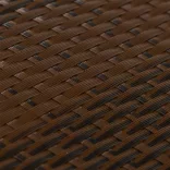 barna és fekete polyrattan erkélyparaván 500x90 cm