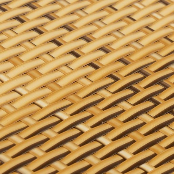 világosbarna polyrattan erkélyparaván 300x100 cm