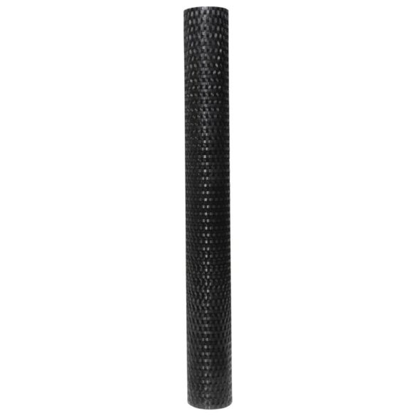 fekete polyrattan erkélyparaván 400x80 cm