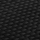 fekete polyrattan erkélyparaván 500x80 cm