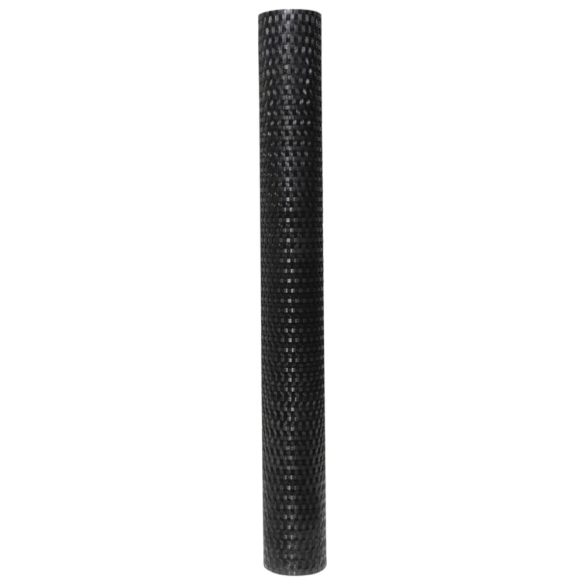 fekete polyrattan erkélyparaván 1000x90 cm