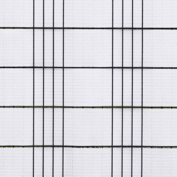 10 db fehér polyrattan erkélyparaván 255 x 19 cm