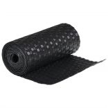 10 db fekete polyrattan erkélyparaván 255 x 19 cm