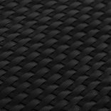 10 db fekete polyrattan erkélyparaván 255 x 19 cm