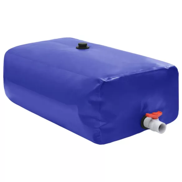 összecsukható PVC víztartály csappal 1500 L