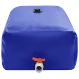 összecsukható PVC víztartály csappal 1500 L