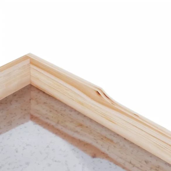 tömör fenyőfa növénytartó asztal polcokkal 78x38x82,5 cm