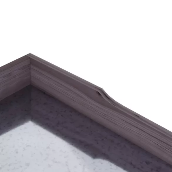 szürke tömör fenyőfa növénytartó asztal polcokkal 78x38x82,5 cm