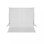 fehér háttértartó állványrendszer 600 x 300 cm