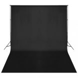 fekete háttértartó állványrendszer 500 x 300 cm