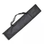 stúdiófelszerelés 600 x 300 cm-es fekete háttérrel és lámpákkal