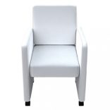 4 db fehér műbőr étkezőszék