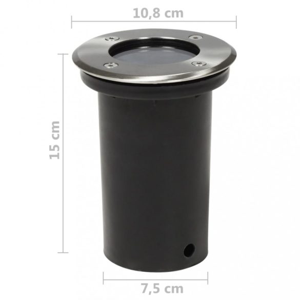 12 db kerek kültéri talajba építhető lámpa