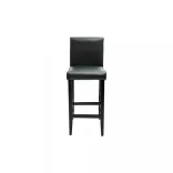 4 db fekete műbőr bárszék