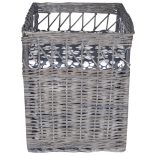 Négyzet alakú fűzfa macskabútor kisállatház/ágy/kaparóoszlop párnával