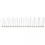 6 db 3 m-es négysoros műanyag madár- és galambriasztó tüske