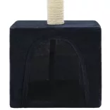 sötétkék macskabútor szizál kaparófával 55 cm