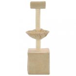 bézs macskabútor szizál kaparófákkal 105 cm