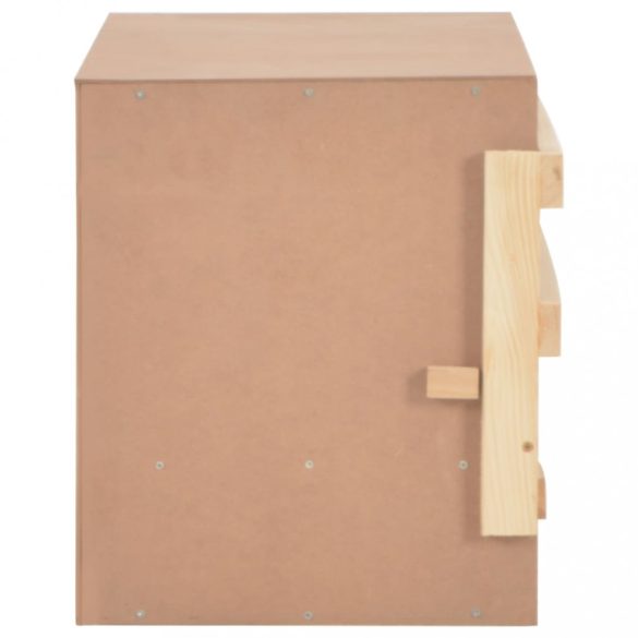 3 rekeszes tömör fenyőfa tyúk fészkelő 72 x 33 x 38 cm