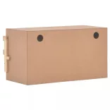 3 rekeszes tömör fenyőfa tyúk fészkelő 72 x 33 x 38 cm