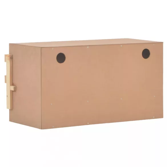 3 rekeszes tömör fenyőfa tyúk fészkelő 72 x 33 x 38 cm