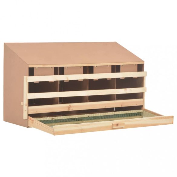 4 rekeszes tömör fenyőfa tyúk fészkelő 106 x 40 x 59 cm