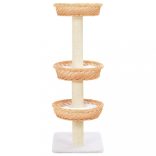 természetes fűzfa macskabútor szizál kaparófával