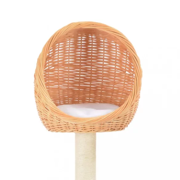 természetes fűzfa macskabútor szizál kaparófával