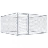 kültéri horganyzott acél kutyakennel 2 x 2 x 1 m