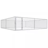 kültéri horganyzott acél kutyakennel 4 x 4 x 1 m