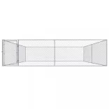 kültéri horganyzott acél kutyakennel 4 x 4 x 1 m