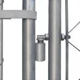 kültéri horganyzott acél kutyakennel 4 x 4 x 1 m