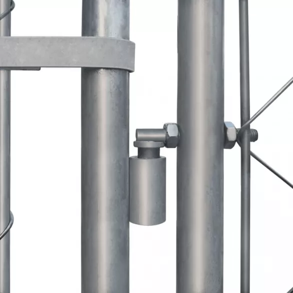 kültéri horganyzott acél kutyakennel 4 x 4 x 1 m