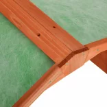 tömör fenyőfa robotfűnyíró-tároló 72 x 87 x 50 cm