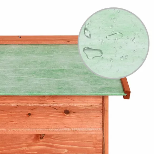 tömör fenyőfa robotfűnyíró-tároló 72 x 87 x 50 cm