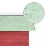 piros és fehér fenyőfa robotfűnyíró-tároló 72 x 87 x 50 cm