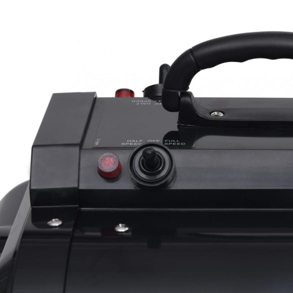 fekete dupla motoros kisállatszárító