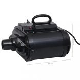 fekete dupla motoros kisállatszárító