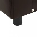 szürke plüss és műbőr kutyakanapé 81 x 43 x 31 cm