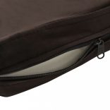 szürke plüss és műbőr kutyakanapé 81 x 43 x 31 cm