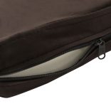 barna plüss és műbőr kutyakanapé 60 x 43 x 30 cm