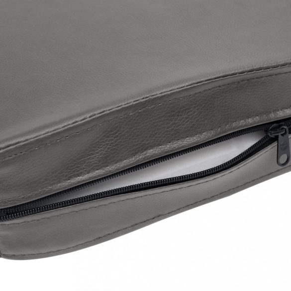 szürke műbőr kutyakanapé 80 x 50 x 40 cm