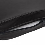 fekete műbőr kutyakanapé 80 x 50 x 40 cm