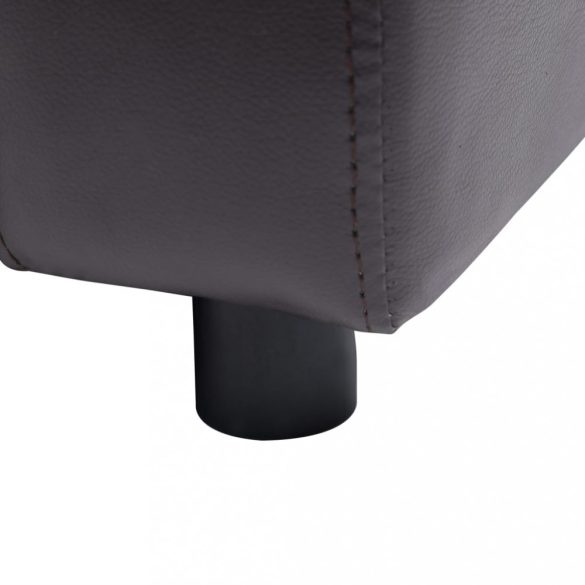 barna műbőr kutyakanapé 80 x 50 x 40 cm